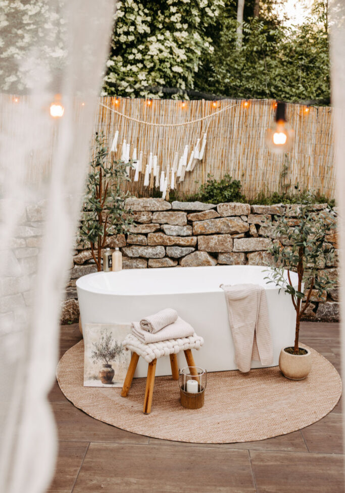Badewanne Olivenbaum Outdoor Fotoshooting - all rights reserved