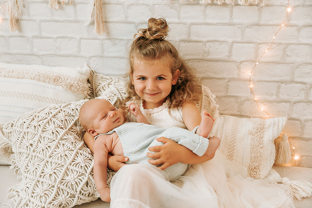 Baby Fotografie Familienfoto Bildgefühle Odenwald Geschwisterfoto